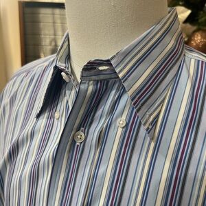 Faconnable Multicolor Striped Button Down Shirt
